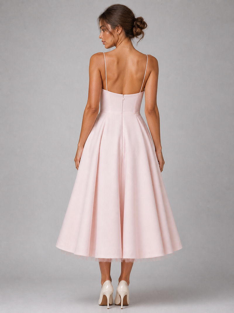 Rosalie Corset Midi Dress | Women's Full-Skirt Occasion Dress