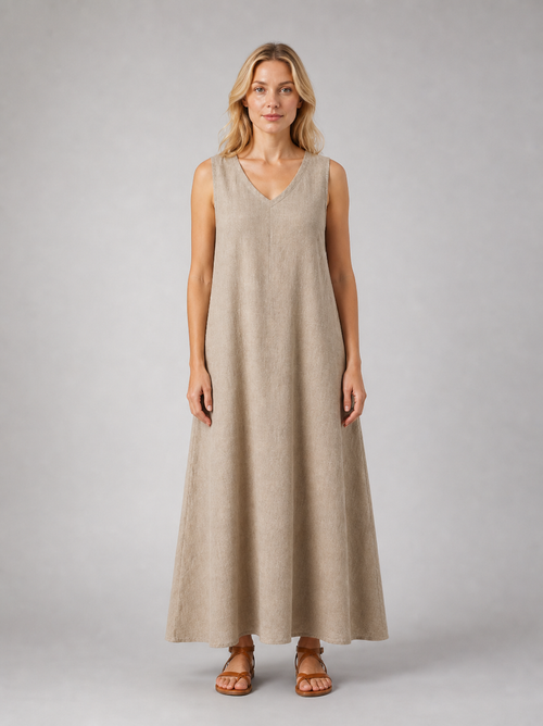 Linnea Maxi Dress | Women's Sleeveless V-Neck Relaxed Summer Dress