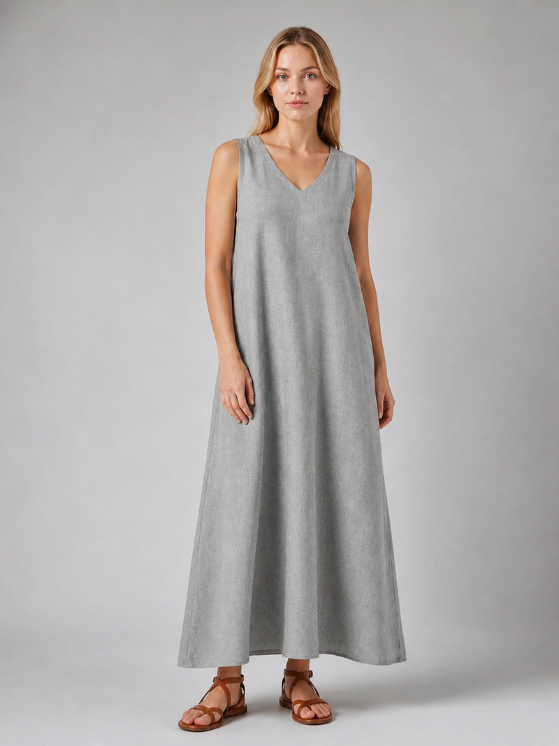Linnea Maxi Dress | Women's Sleeveless V-Neck Relaxed Summer Dress