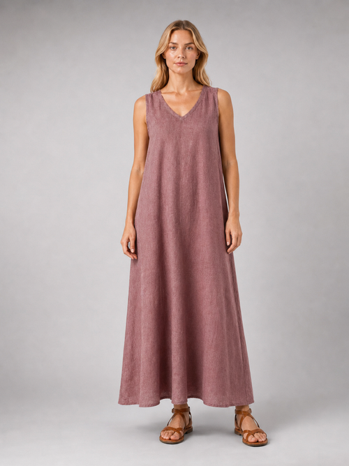 Linnea Maxi Dress | Women's Sleeveless V-Neck Relaxed Summer Dress