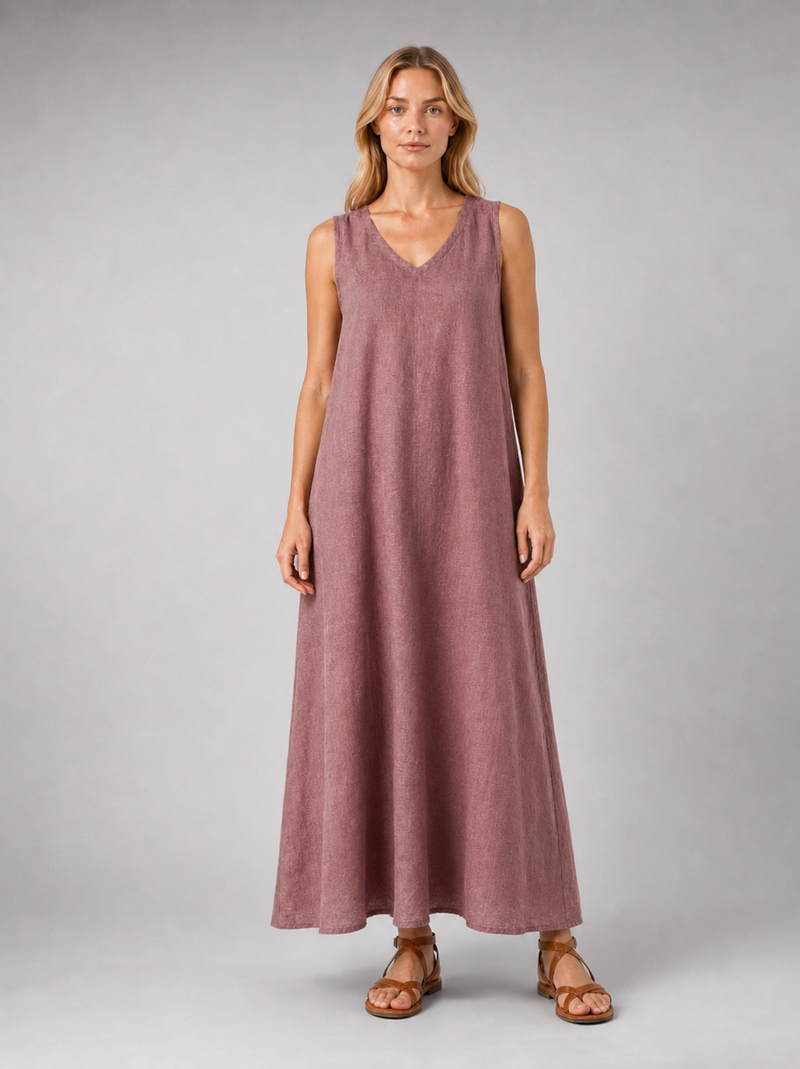 Linnea Maxi Dress | Women's Sleeveless V-Neck Relaxed Summer Dress