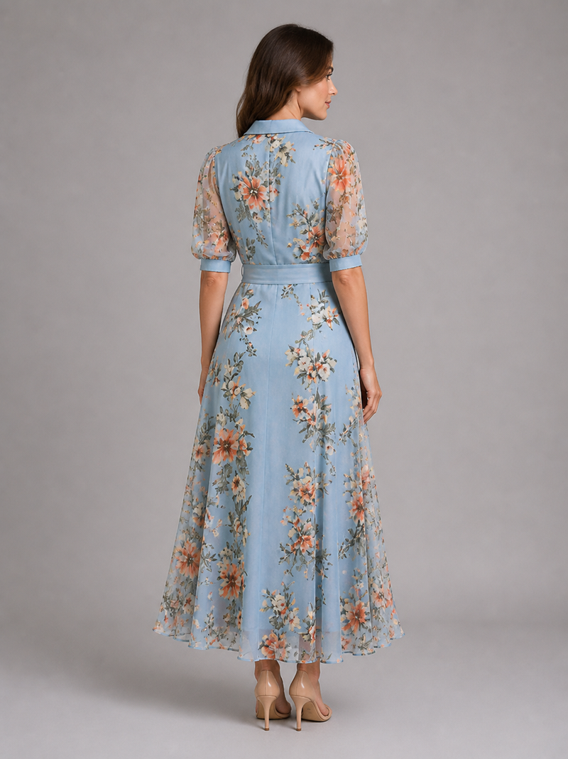 Amaya Floral Wrap Maxi Dress | Women's Tie-Waist Occasion Dress