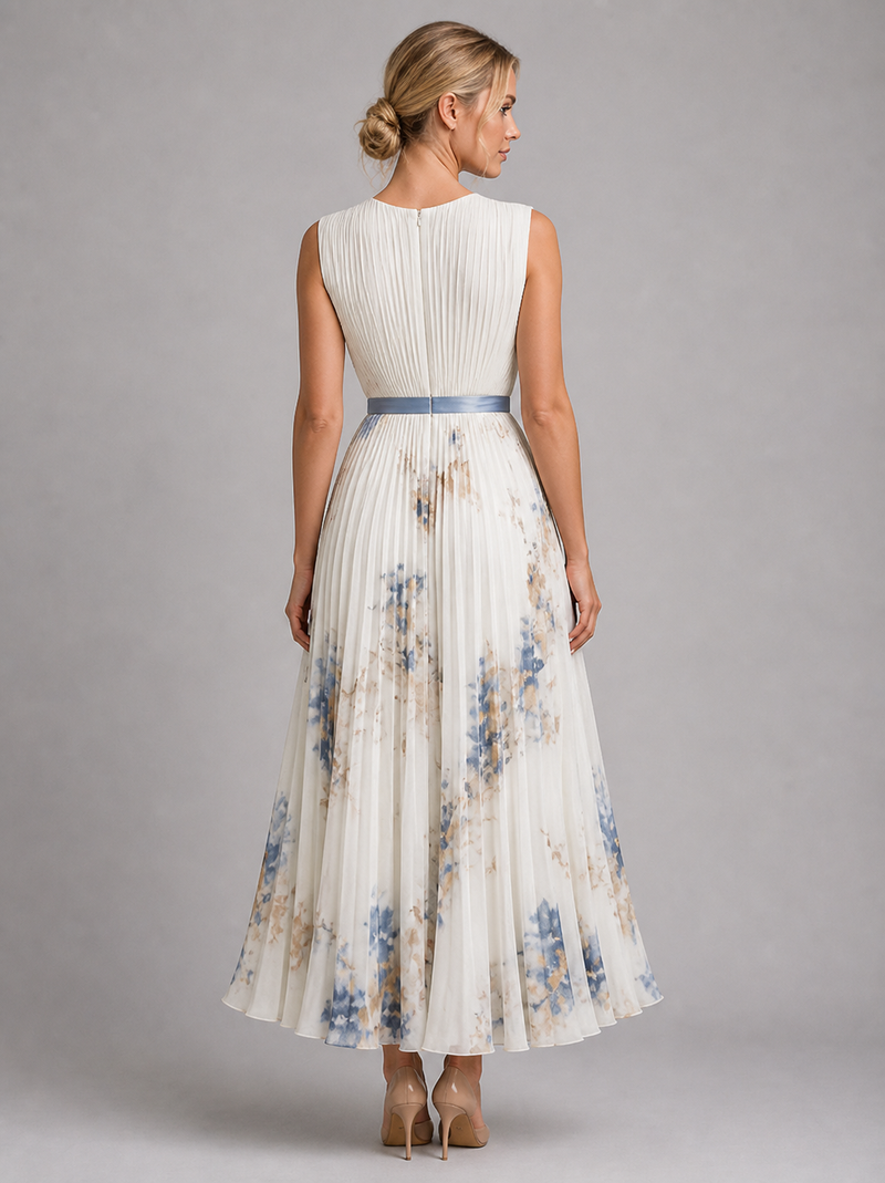 Josephine Floral Maxi Dress | Women's Pleated A-Line Occasion Dress