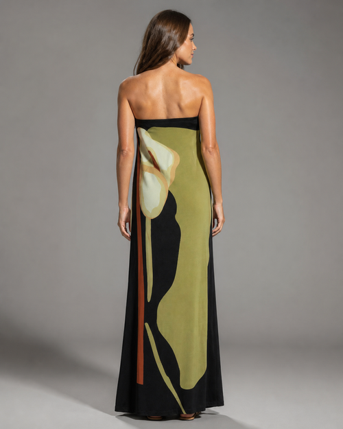 Mireille Strapless Maxi Dress | Women's Sculpted Bandeau Dress