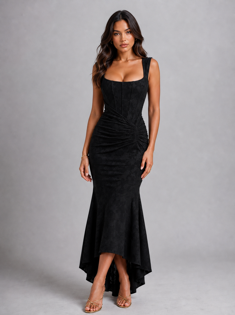Anouk Corset Maxi Dress | Women's Fishtail Floral Occasion Dress