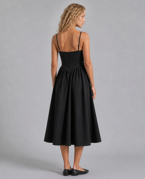 Valeria Floral Corset Midi Dress | Women's Wedding-Guest Dress