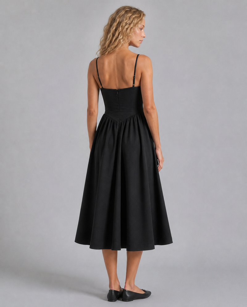 Valeria Floral Corset Midi Dress | Women's Wedding-Guest Dress