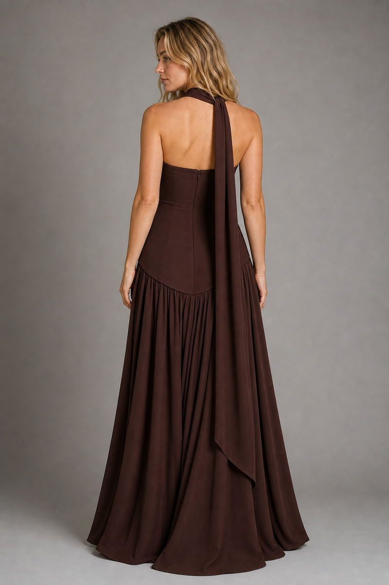 Marisol Corset Maxi Dress | Women's Strapless High-Slit Gown