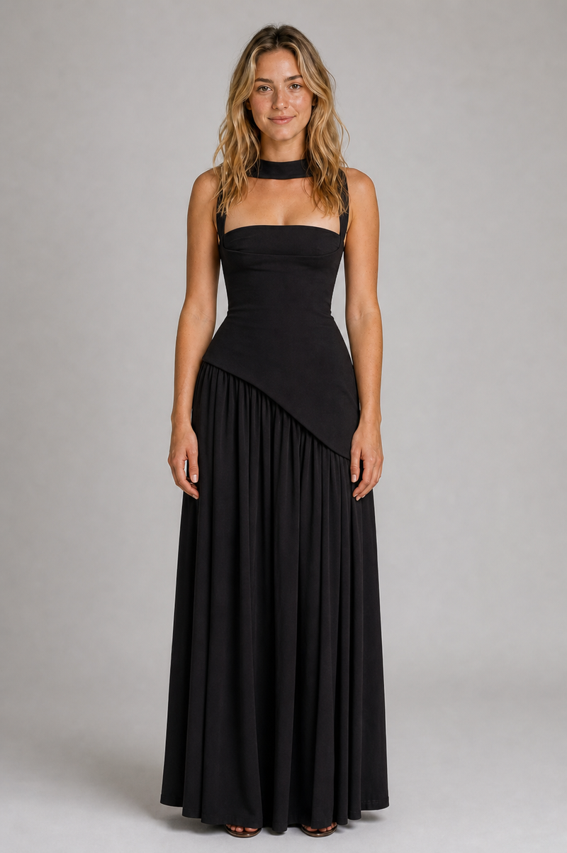 Elsin Slip Maxi Dress | Women's Streamlined Occasion Dress