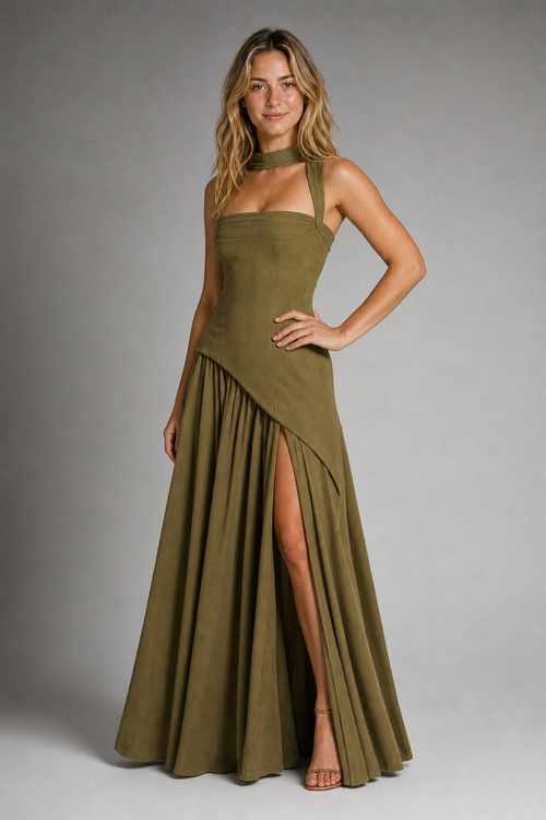 Elsin Slip Maxi Dress | Women's Streamlined Occasion Dress