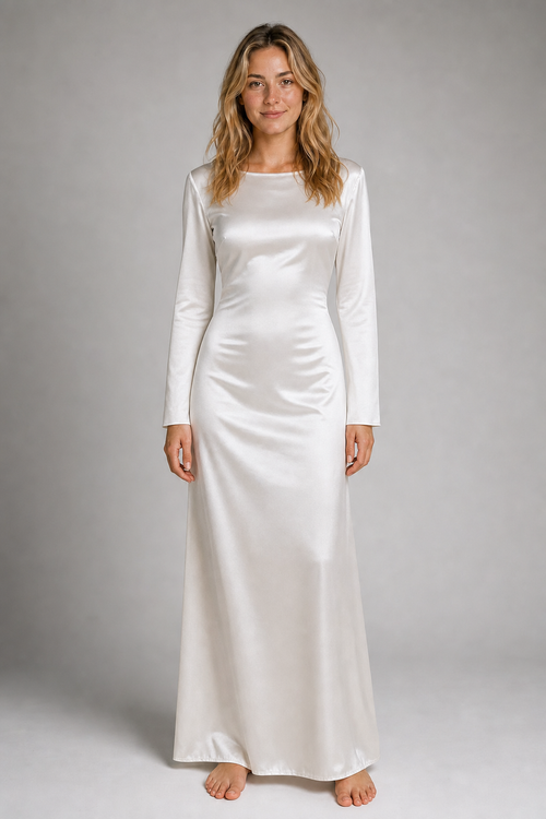 Cerys Tie-Waist Maxi Dress | Women's Long-Sleeve Wedding-Guest Dress