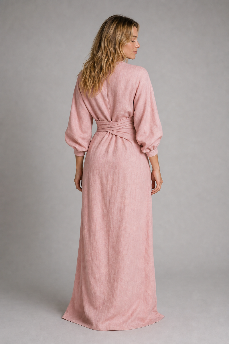Bronte V-Neck Maxi Dress | Women's Relaxed Column Day Dress