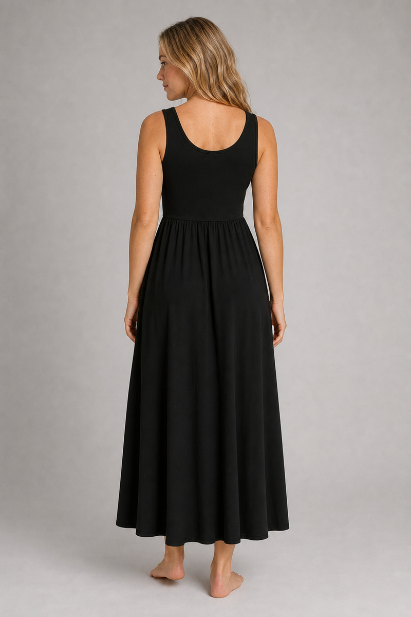 Camille Contrast Midi Dress | Women's Fitted-Bodice Occasion Dress