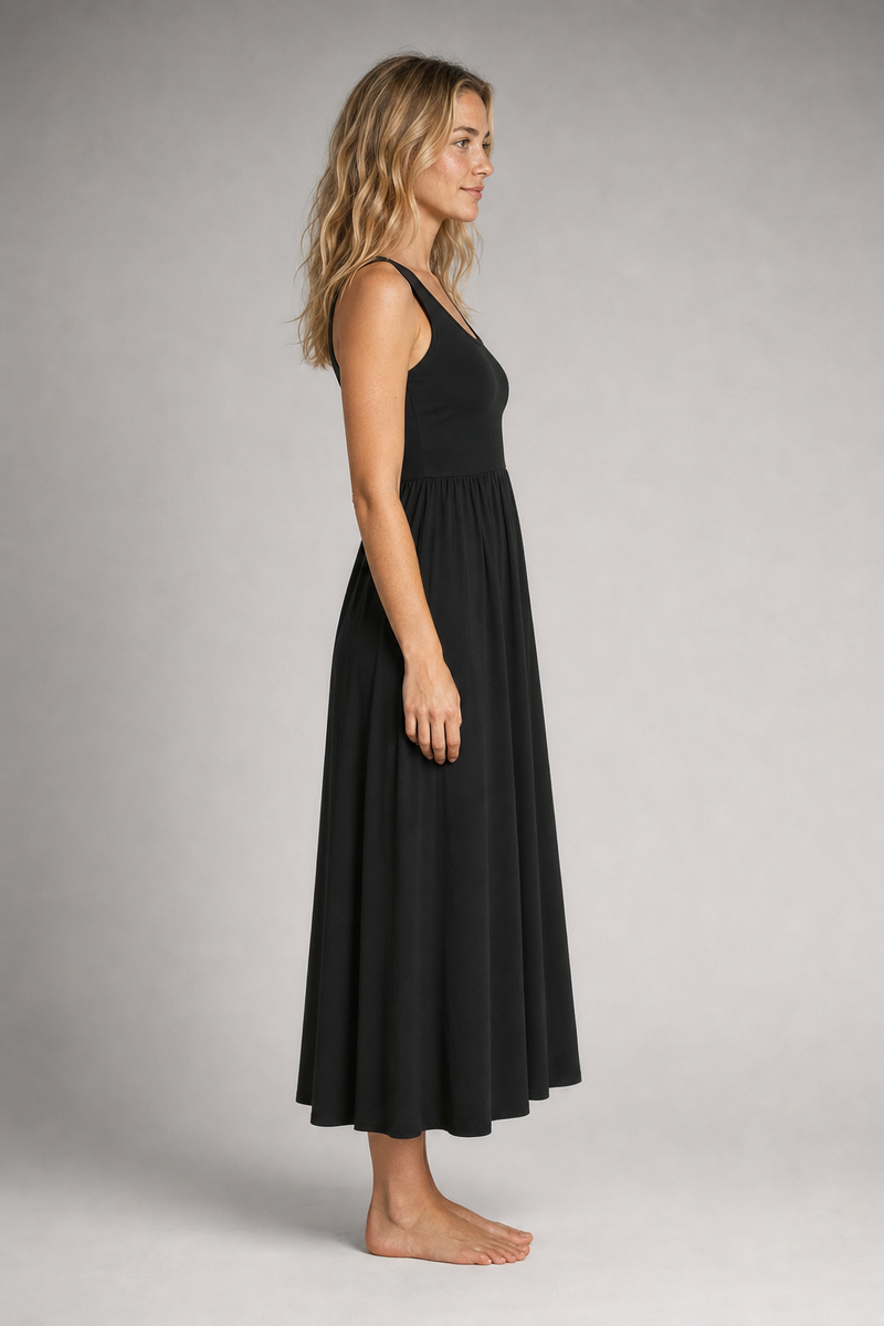 Camille Contrast Midi Dress | Women's Fitted-Bodice Occasion Dress