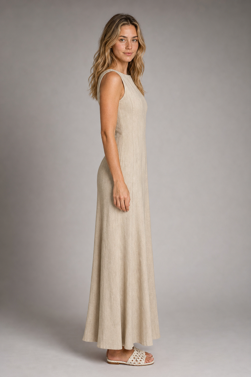 Marnie Ruched Maxi Dress | Women's Sleeveless A-Line Summer Dress