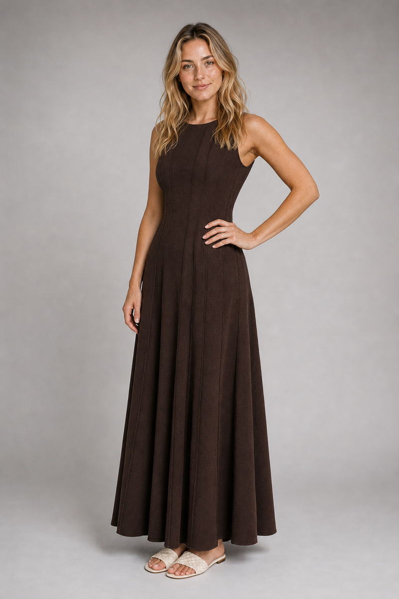 Marnie Ruched Maxi Dress | Women's Sleeveless A-Line Summer Dress