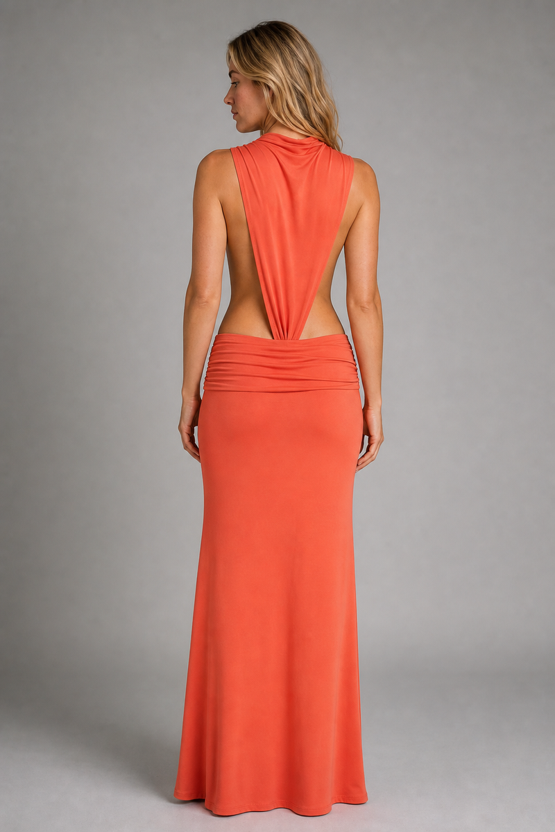 Marisole Cut-Out Maxi Dress | Women's High-Neck Bodycon Occasion Dress