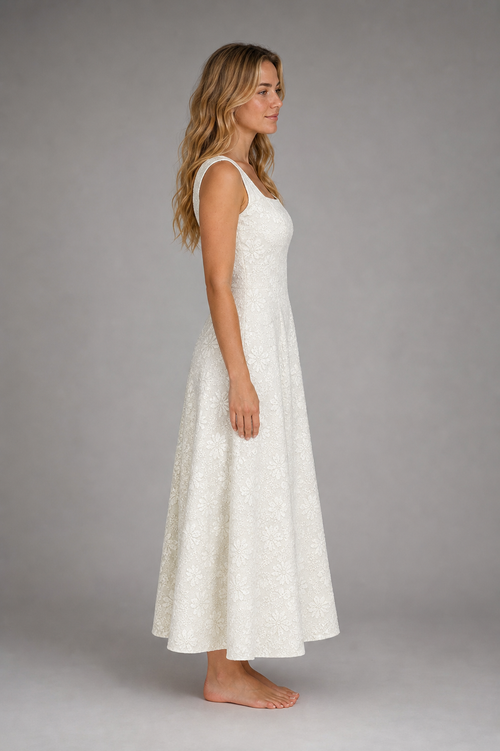 Liora Floral Jacquard Midi Dress | Women's Wedding-Guest Dress