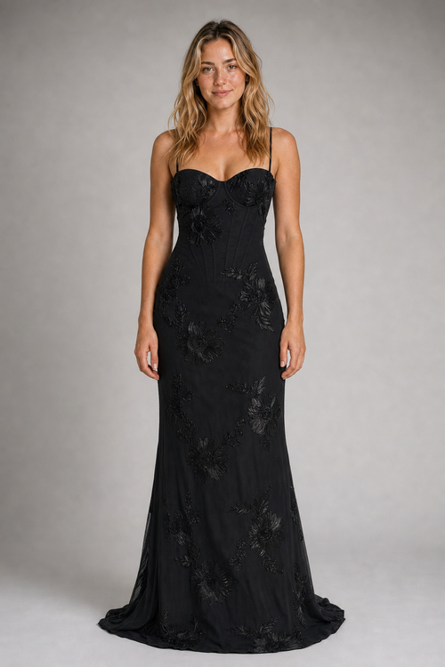 Isolène Corset Maxi Dress | Women's Sweetheart Wedding Gown
