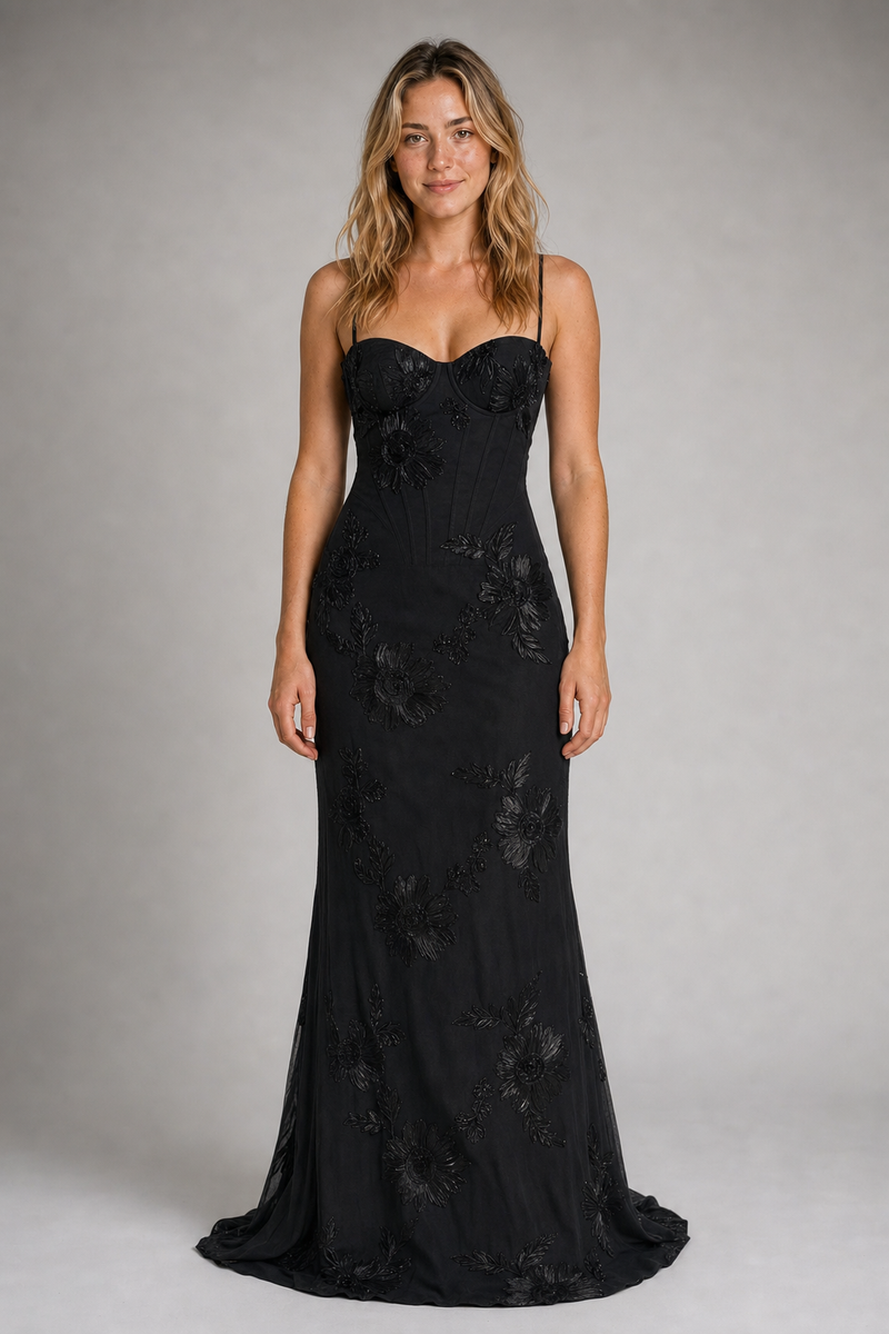 Isolène Corset Maxi Dress | Women's Sweetheart Wedding Gown