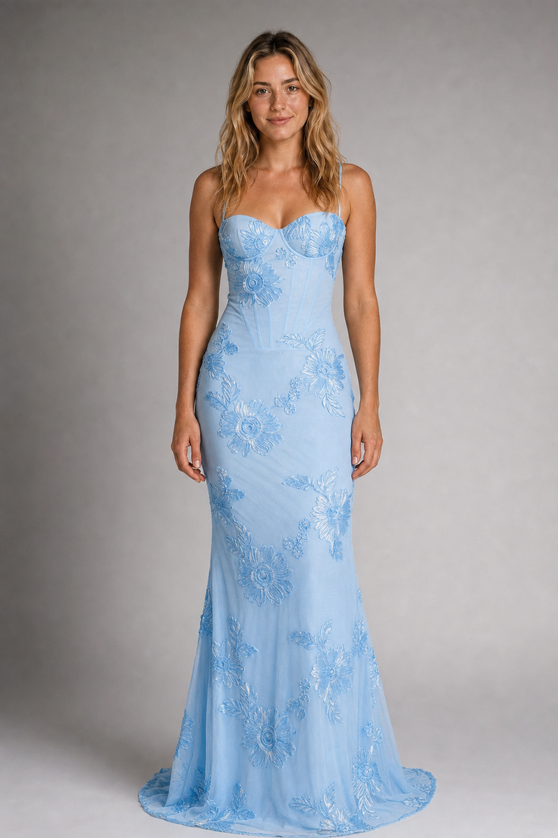 Isolène Corset Maxi Dress | Women's Sweetheart Wedding Gown