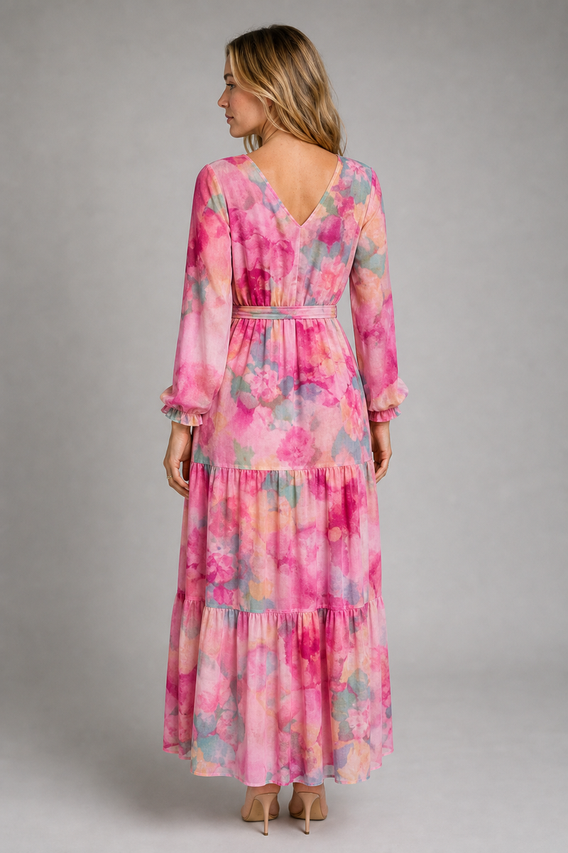Reva Wrap Maxi Dress | Women's V-Neck Garden Party Dress