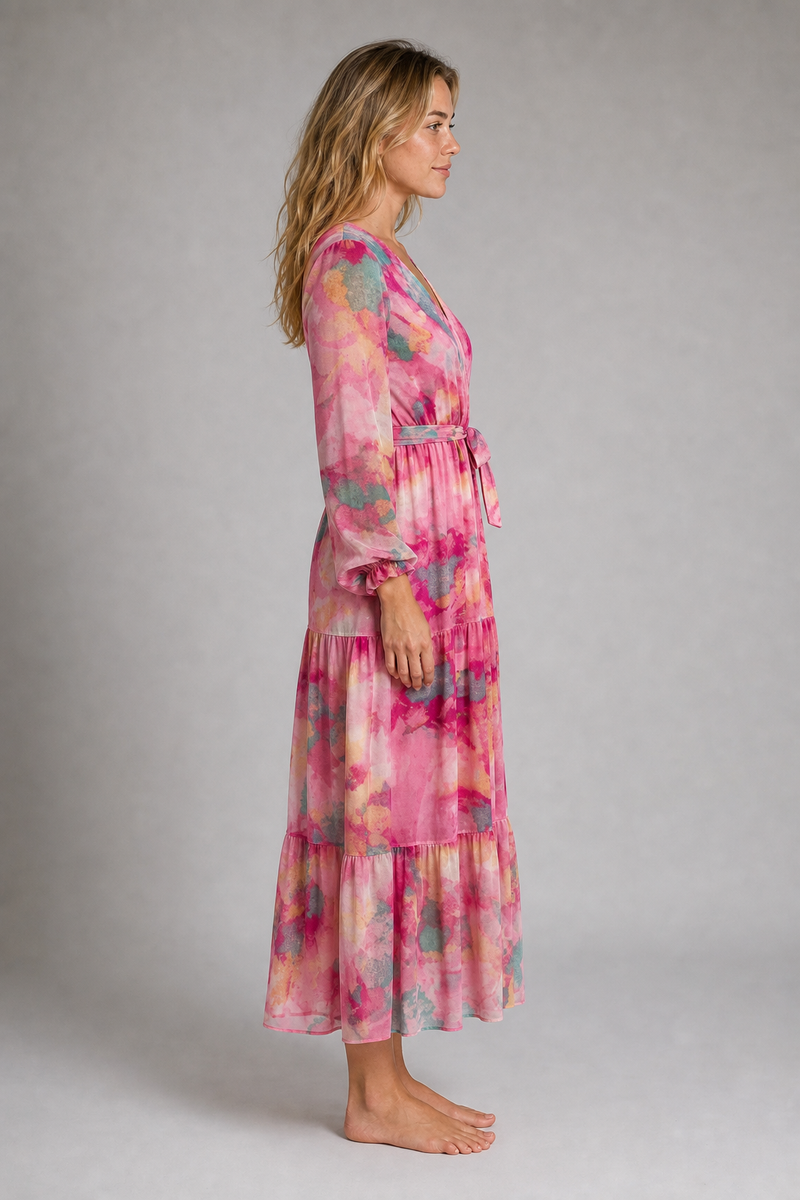Reva Wrap Maxi Dress | Women's V-Neck Garden Party Dress