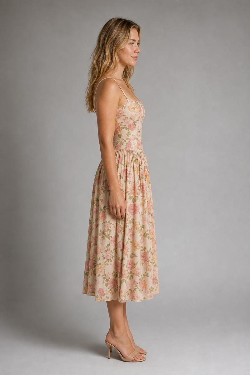 Alyssa Corset Maxi Dress | Women's Lace-Up Back Day Dress