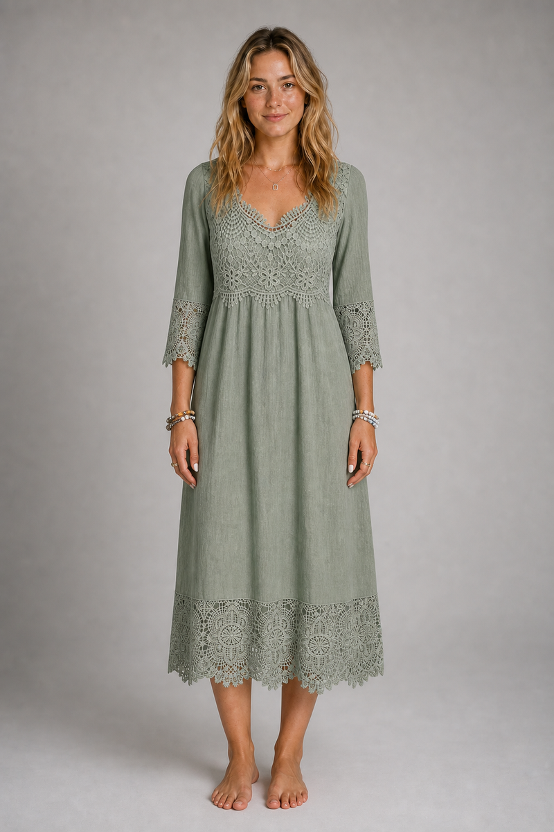 Lace Midi Dress | Women's Tailored Cocktail Dress