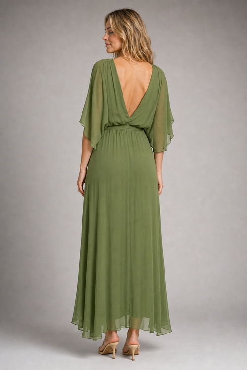 Arely Wrap Midi Dress | Women's V-Neck Occasion Dress