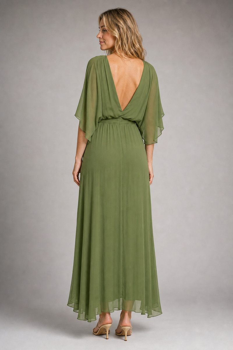 Arely Wrap Midi Dress | Women's V-Neck Occasion Dress