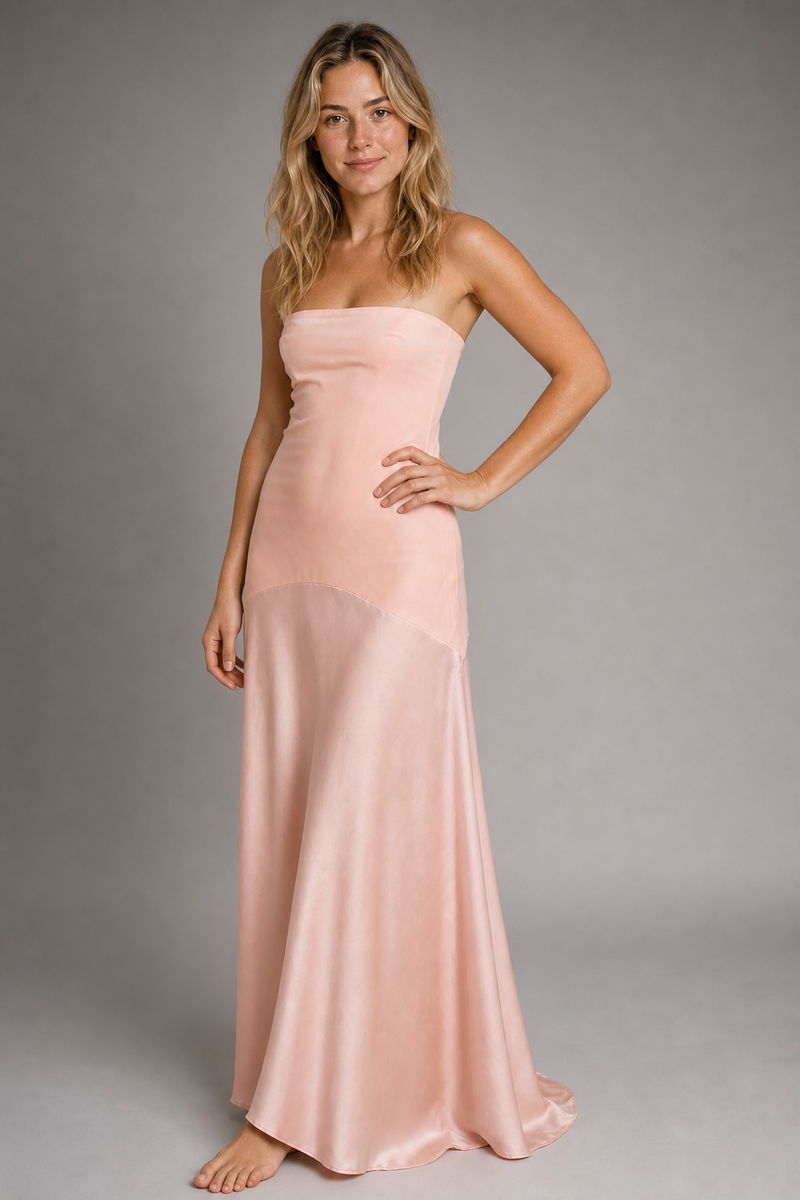 Miranda Strapless Maxi Dress | Women's Bias-Cut Occasion Gown