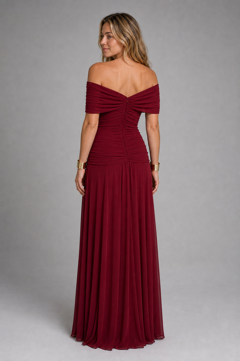 Vivienne Laurent Off-Shoulder Maxi Dress | Women's Evening Gown