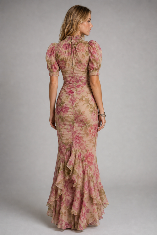 Charlotte Reynolds Mermaid Maxi Dress | Women's Ruffle-Hem Gown