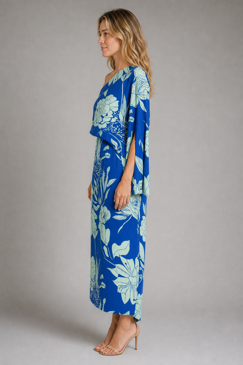 Camille Laurent One-Shoulder Maxi Dress | Women's Draped Gown