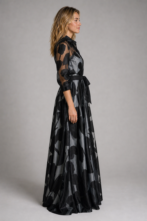 Denise Long Flowing Dress | Women's Lightweight Occasion Dress