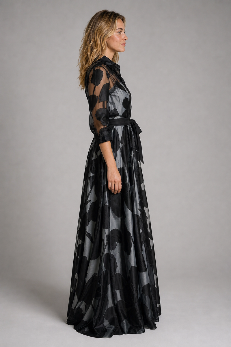 Denise Long Flowing Dress | Women's Lightweight Occasion Dress