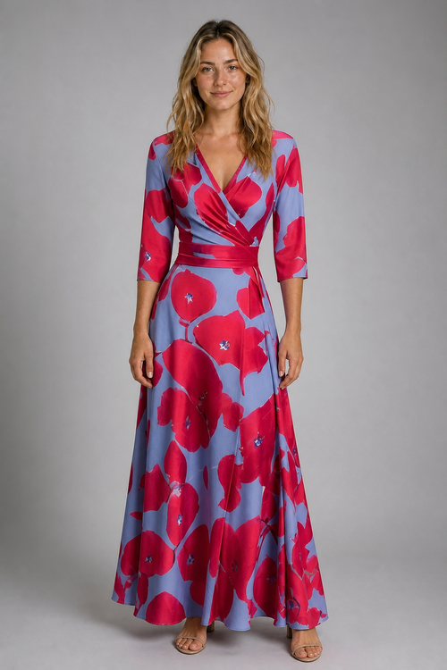 Jocelyn Floral Dress | Women's 3/4-Sleeve Occasion Dress