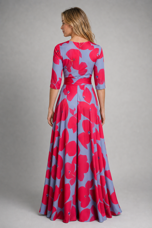 Jocelyn Floral Dress | Women's 3/4-Sleeve Occasion Dress