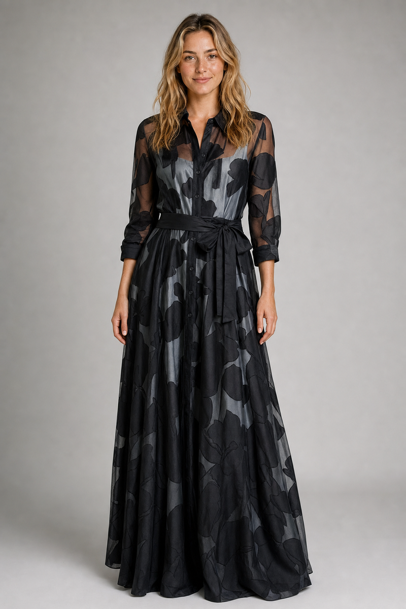 Denise Long Flowing Dress | Women's Lightweight Occasion Dress