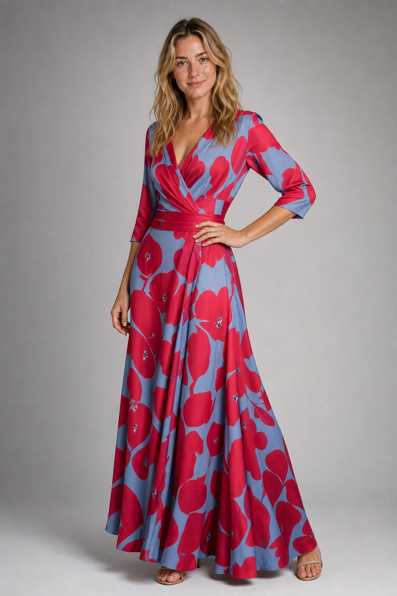 Jocelyn Floral Dress | Women's 3/4-Sleeve Occasion Dress