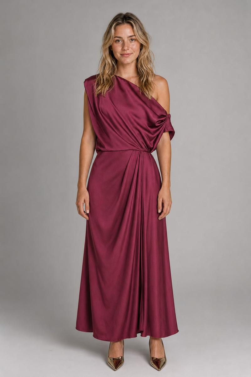 Isabelle Off-Shoulder Maxi Dress | Women's Elasticated-Waist Gown