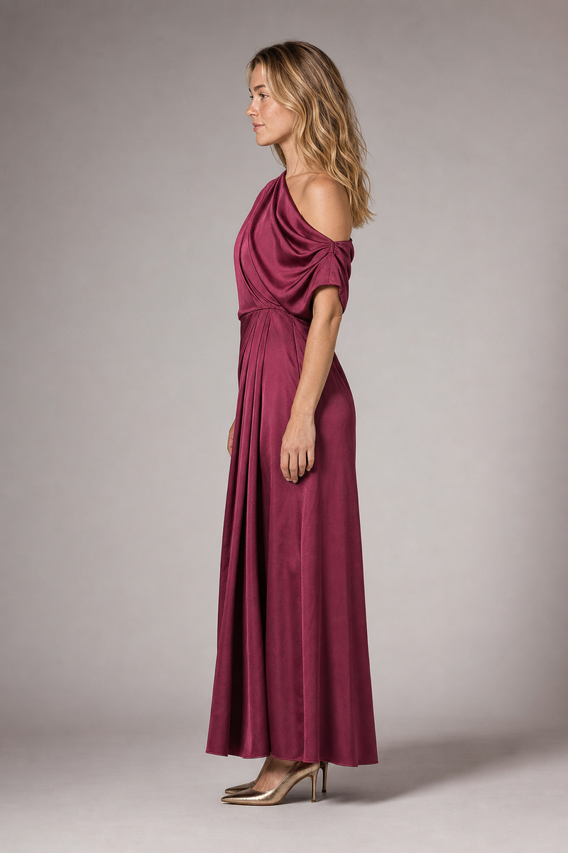 Isabelle Off-Shoulder Maxi Dress | Women's Elasticated-Waist Gown
