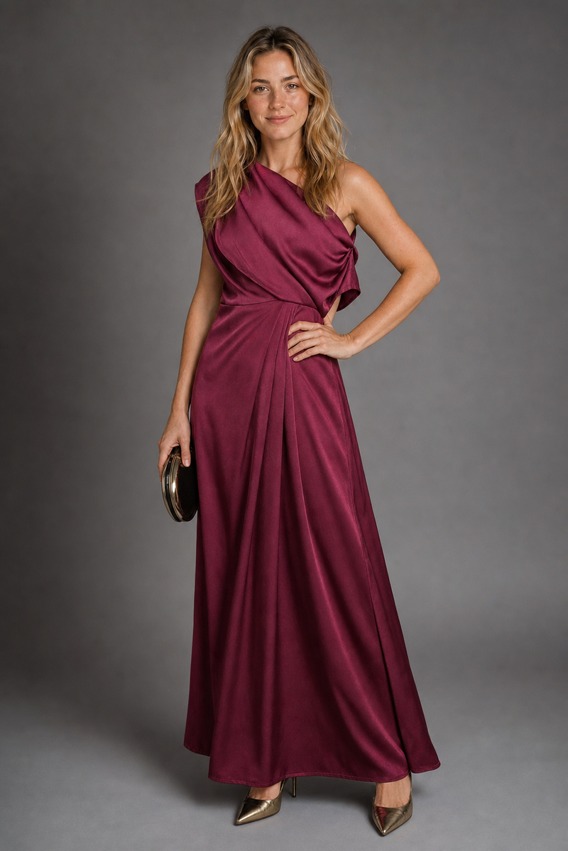 Isabelle Off-Shoulder Maxi Dress | Women's Elasticated-Waist Gown
