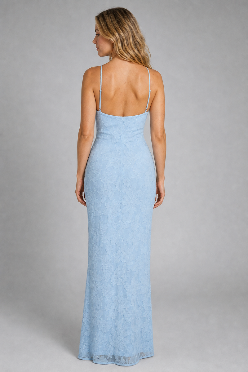 Aiyana Corset Maxi Dress | Women's Embroidered Lace Occasion Gown