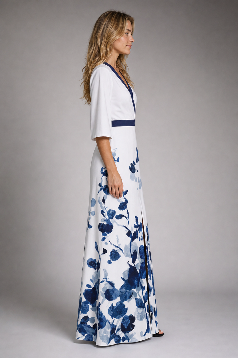Helena Floral Wrap Maxi Dress | Women's Tie-Waist Summer Dress