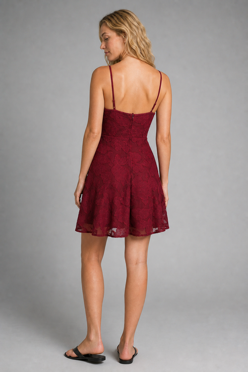 Greta Floral Slip Mini Dress | Women's Backless Spaghetti-Strap Dress