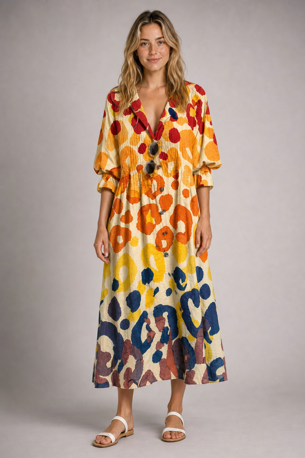 Saffron Floral Maxi Dress | Women's Resort Dress