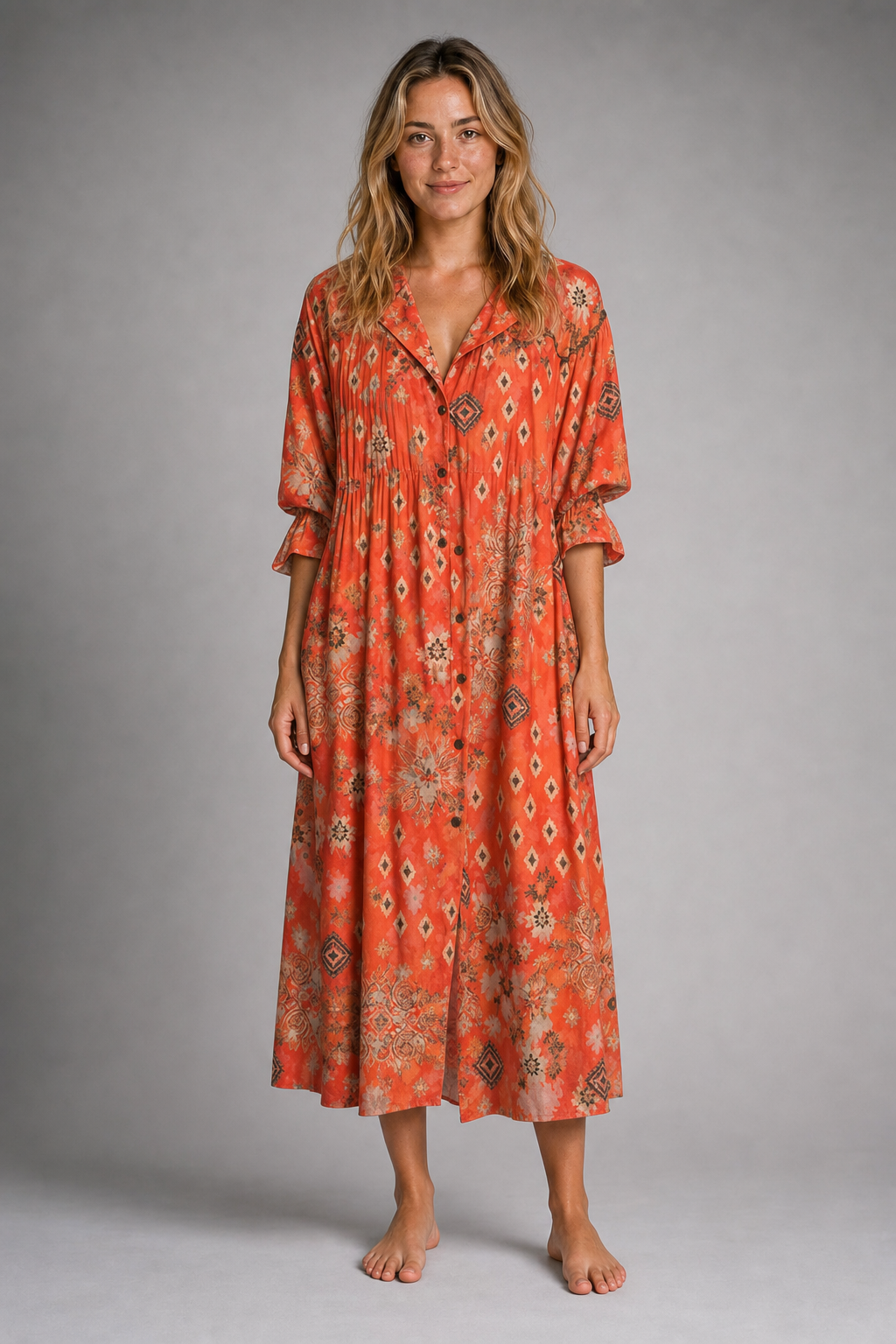 Saffron Floral Maxi Dress | Women's Resort Dress