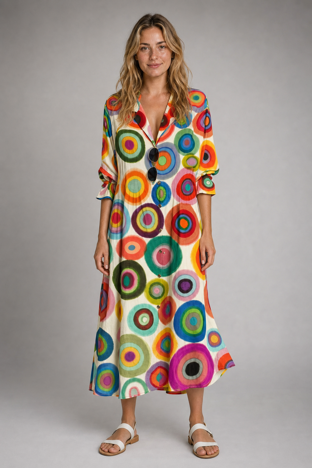 Saffron Floral Maxi Dress | Women's Resort Dress